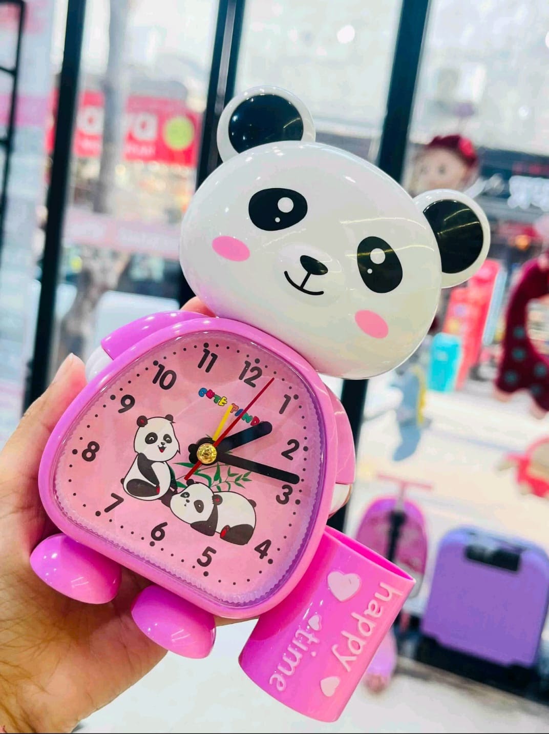 Teddy Alarm Clock with Pen Stand