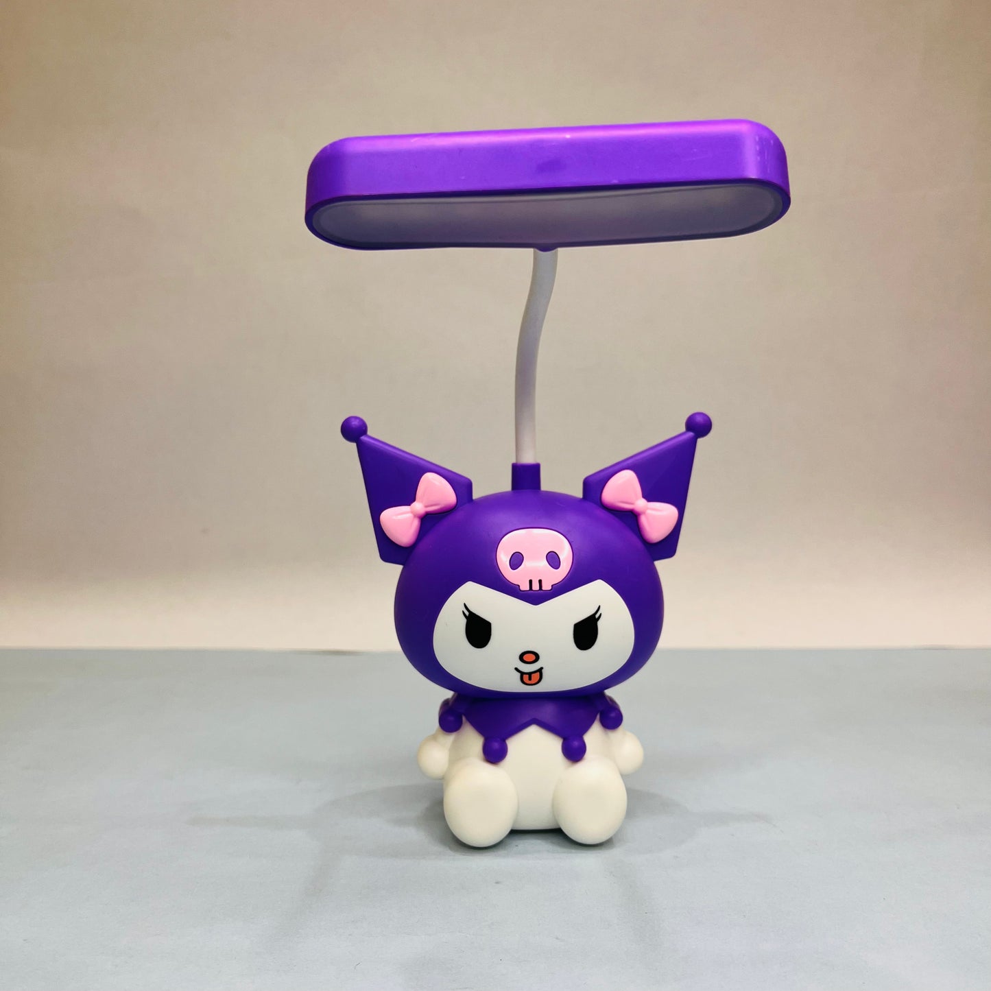 Kuromi Night Lamp with Built-in Sharpener – Rechargeable & USB-Powered