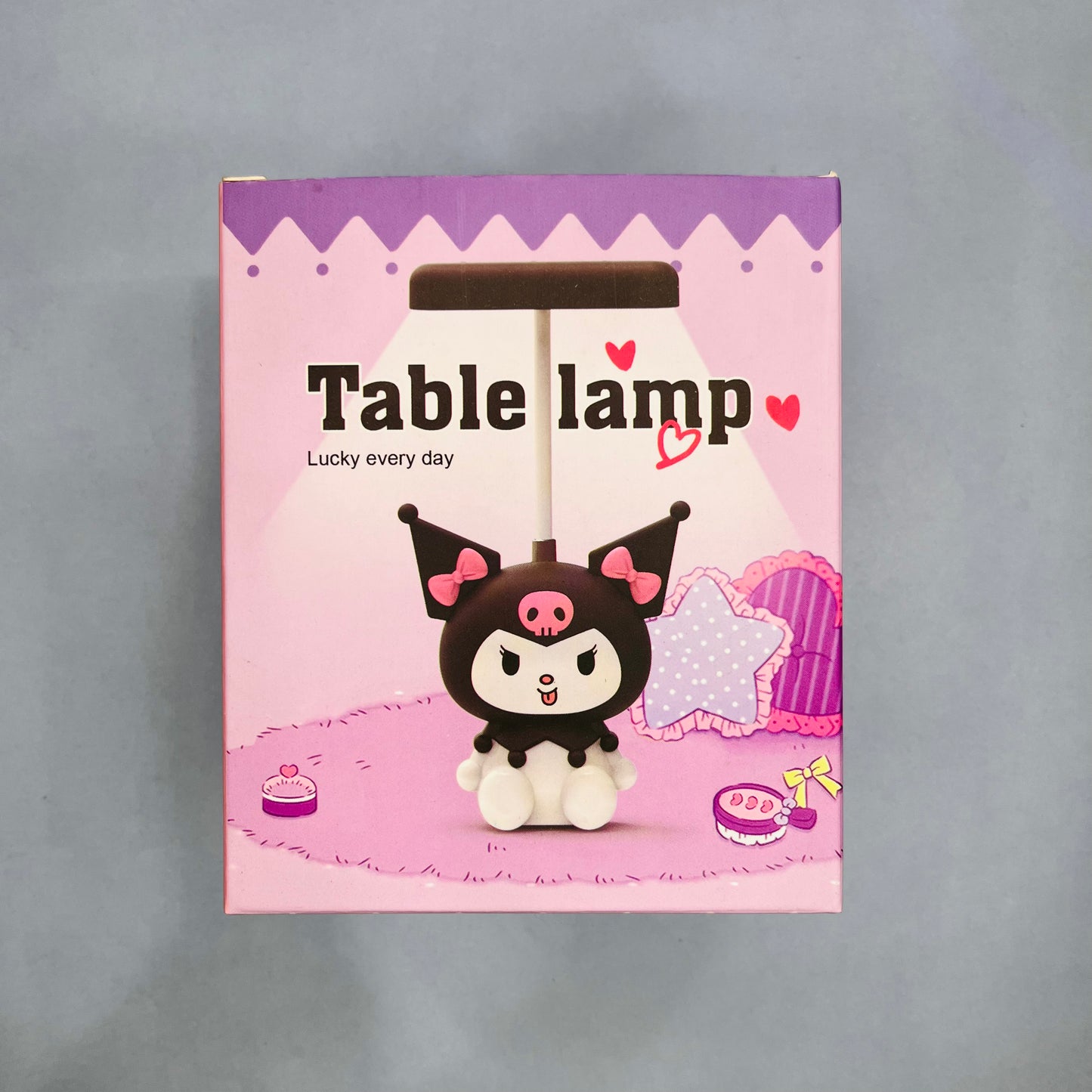 Kuromi Night Lamp with Built-in Sharpener – Rechargeable & USB-Powered