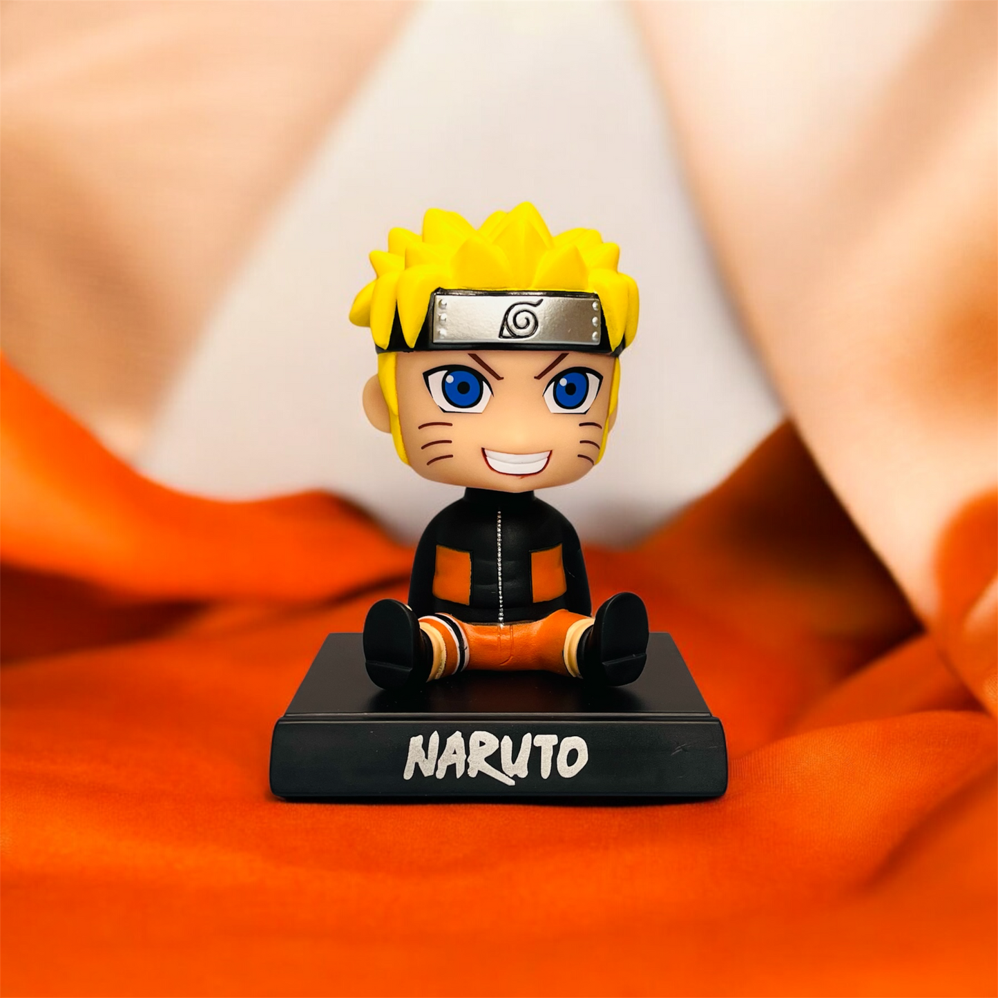 Naruto Bobblehead Action Figurine with Mobile Holder for Car Dashboard, Office Desk & Study Table