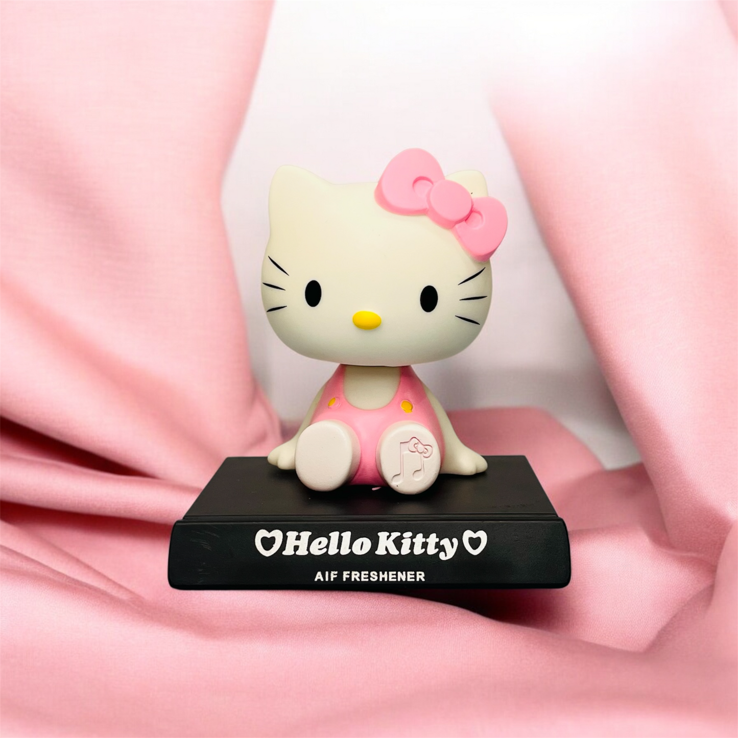 Hello Kitty Bobblehead Action Figurine with Mobile Holder for Car Dashboard, Office Desk & Study Table