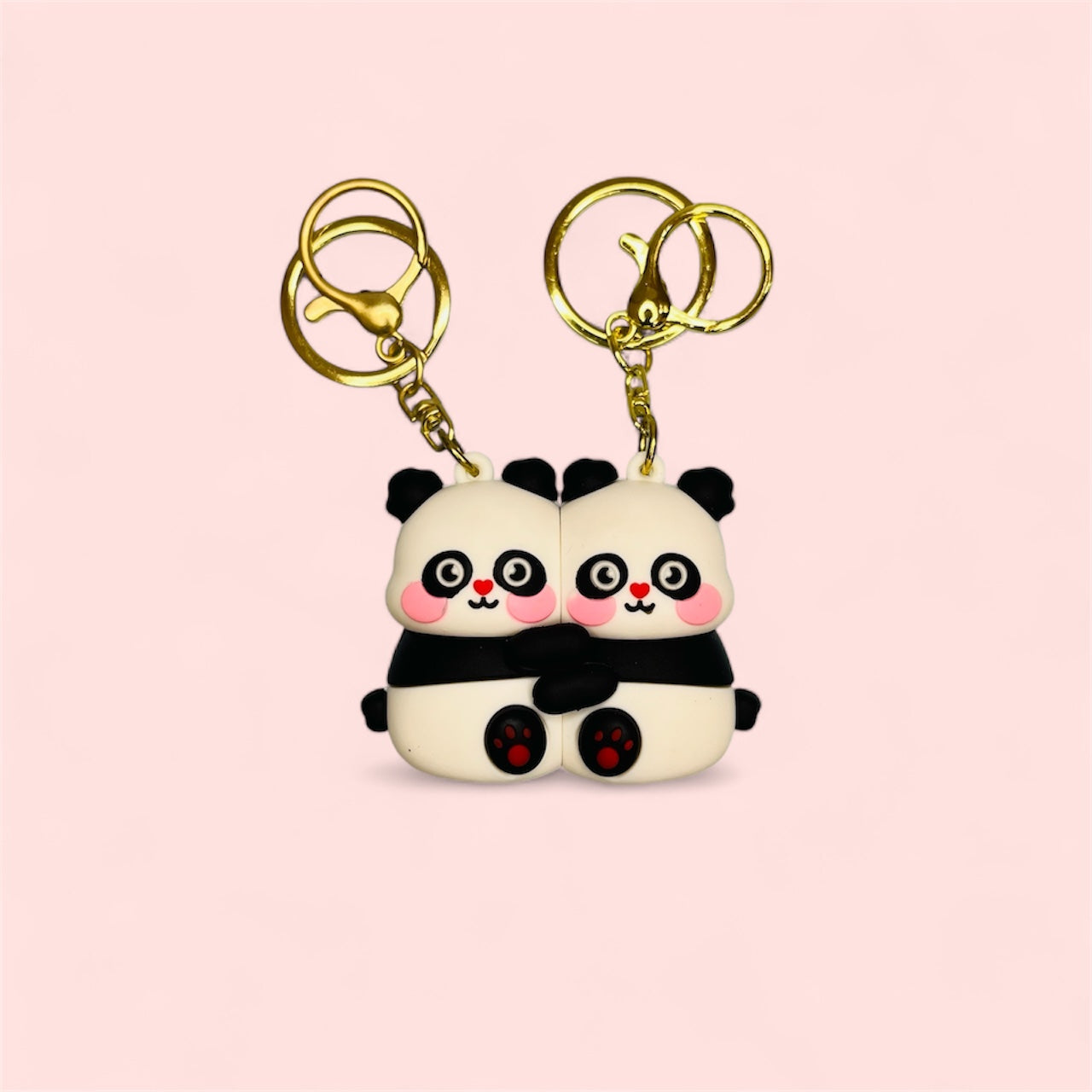 Hugging Couple Magnetic 3D Keychain
