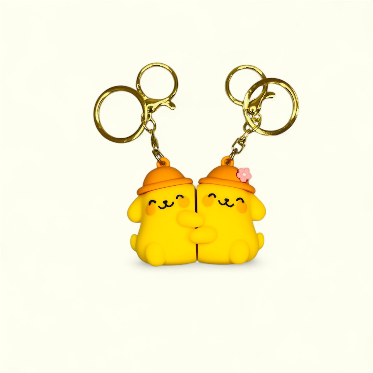 Hugging Couple Magnetic 3D Keychain