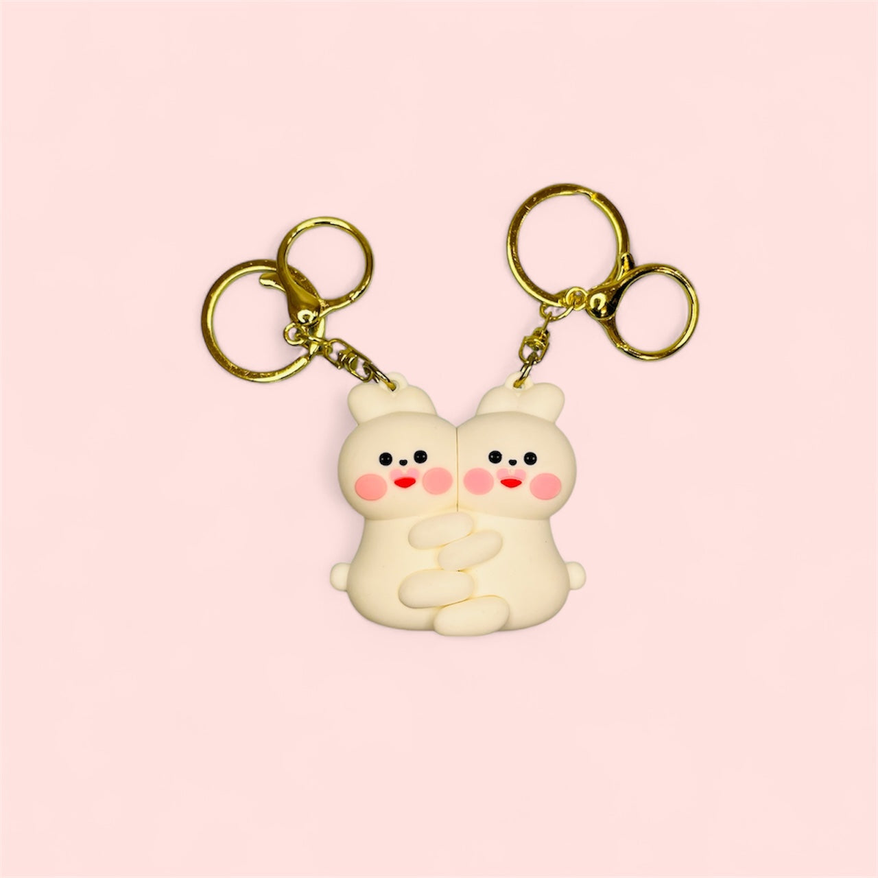 Hugging Couple Magnetic 3D Keychain
