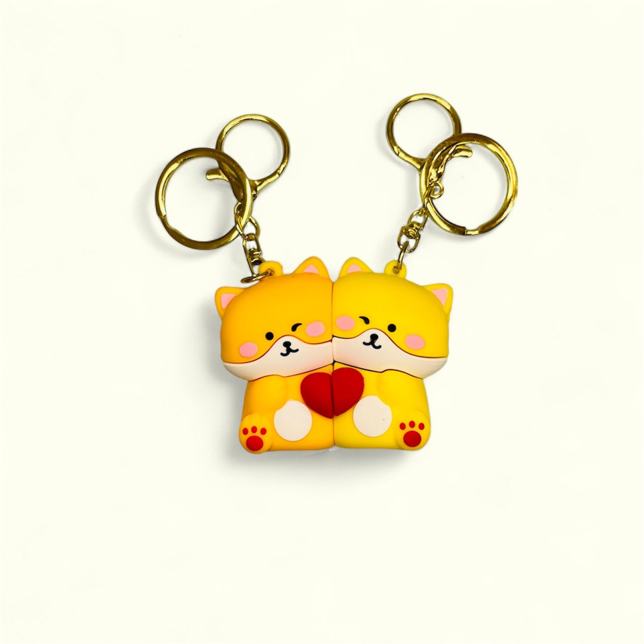 Hugging Couple Magnetic 3D Keychain