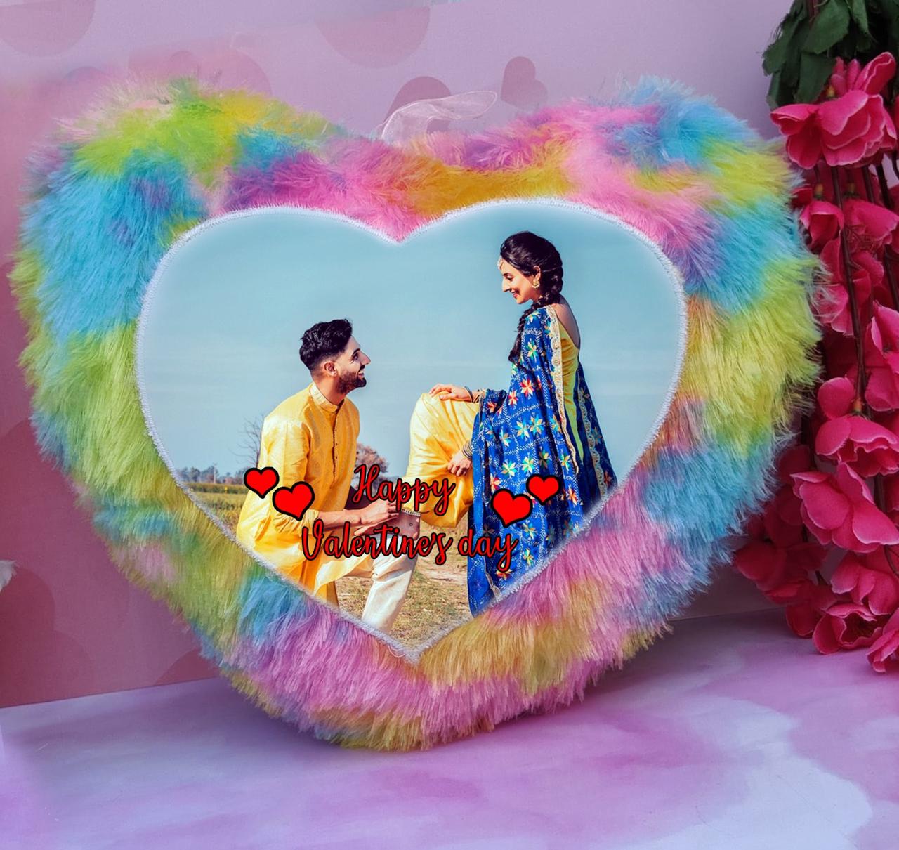 SnuggleHeart Fur Pillow - Gift For Him/Her