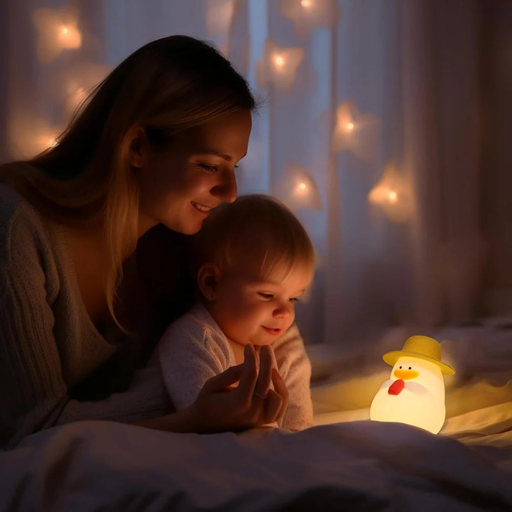 UphaarHub™ Chill Quack Lamp - Pinch Sensitive, Brightness Changing, Rechargeable