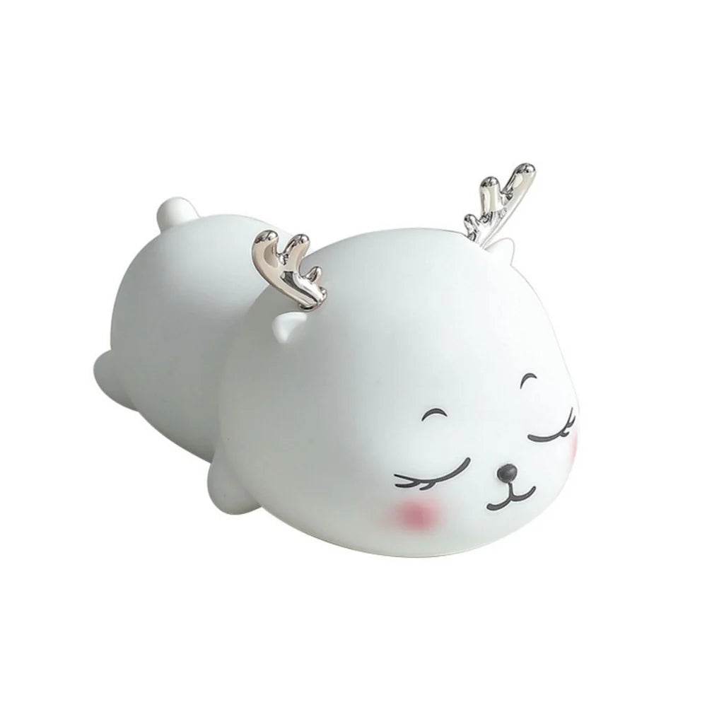 UphaarHub™ Kawaii Fawn Night Lamp - Touch Sensitive, Color Changing, Rechargable