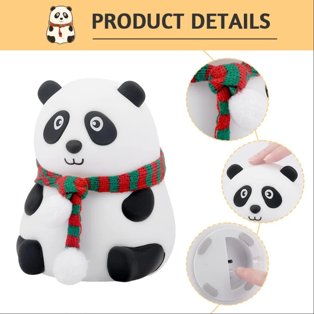 UphaarHub™ Kawaii Panda Night Lamp - Touch Sensitive, Color Changing, Rechargable