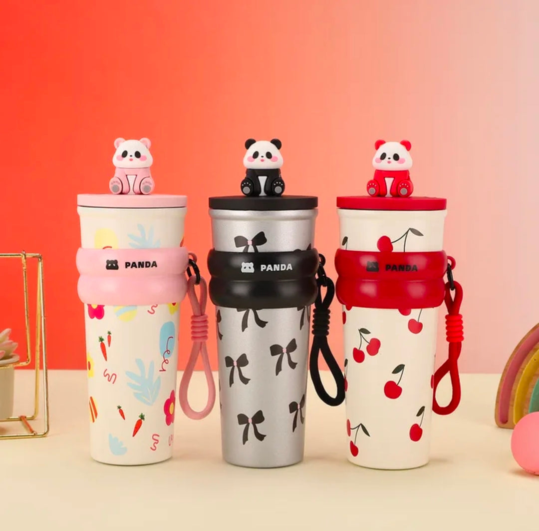 Panda Cap™ Tumbler, Sipper, Stainless Steel, 700ml