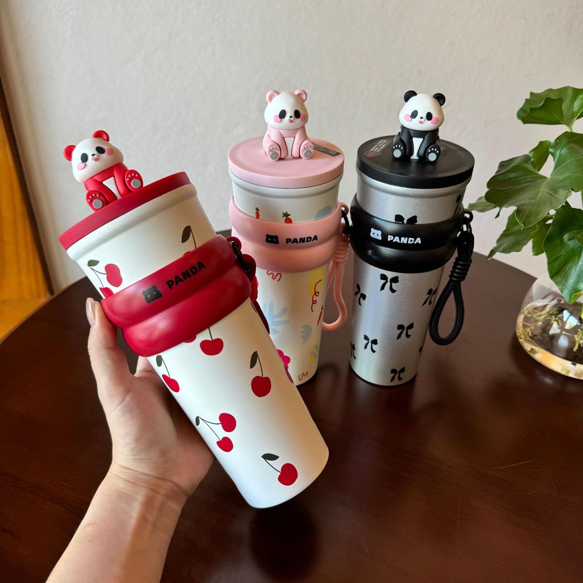 Panda Cap™ Tumbler, Sipper, Stainless Steel, 700ml
