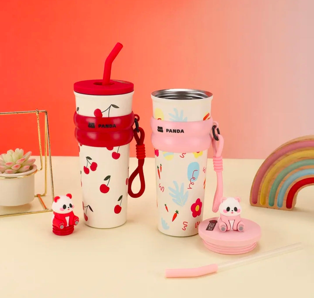 Panda Cap™ Tumbler, Sipper, Stainless Steel, 700ml