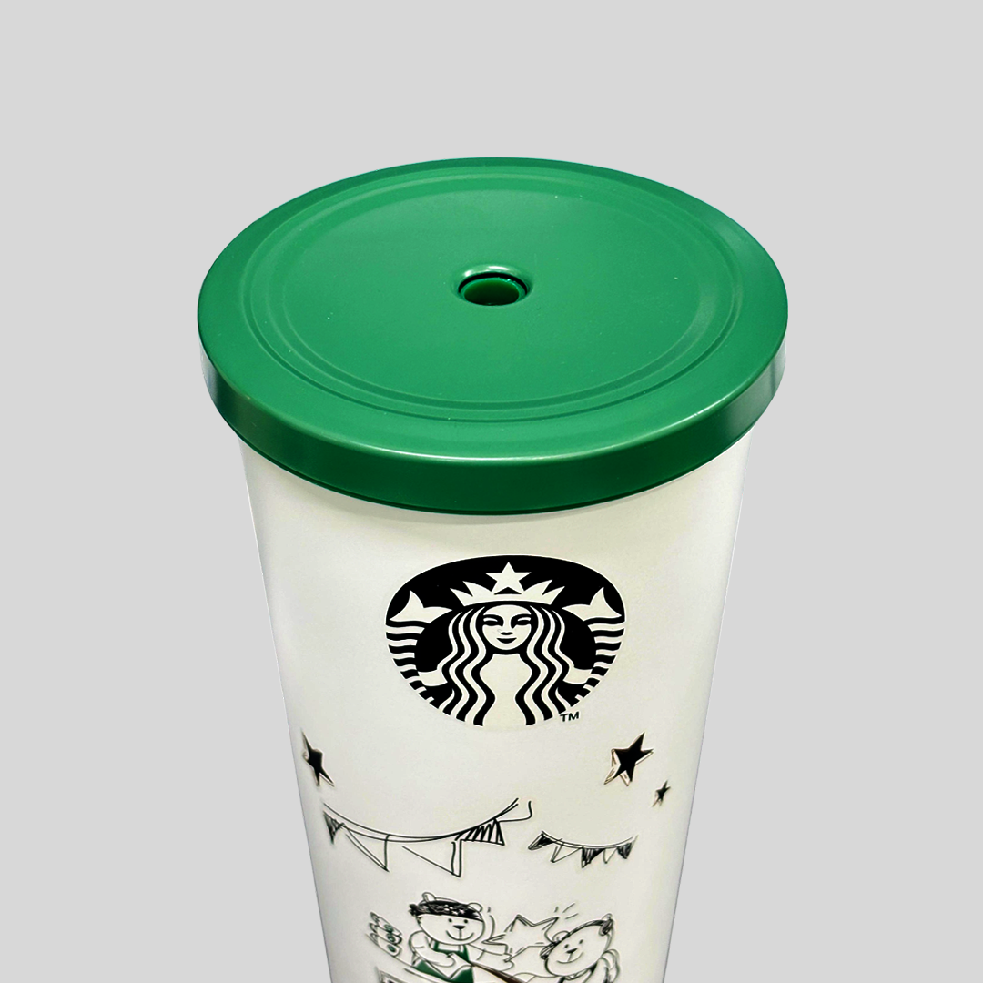 Starbucks Baristas Bear White Tumbler 20 OZ | 500 ML