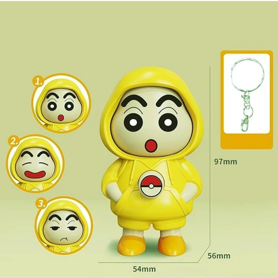 Shinchan Face Changing Keychain