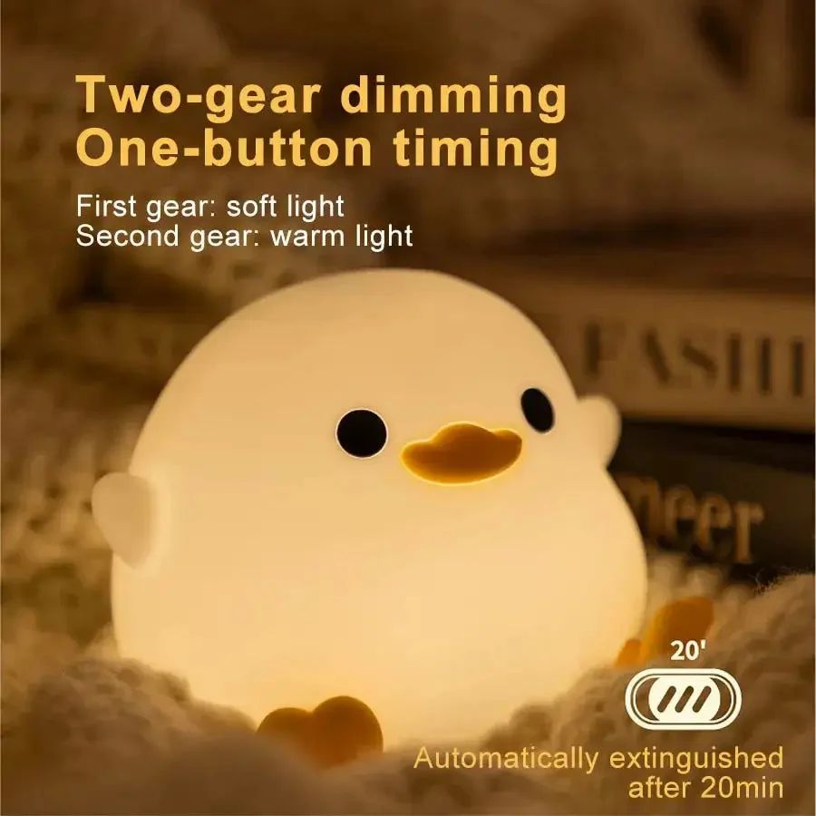UphaarHub™ Glow Quack Lamp - Pinch Sensitive, Brightness Changing, Rechargeable