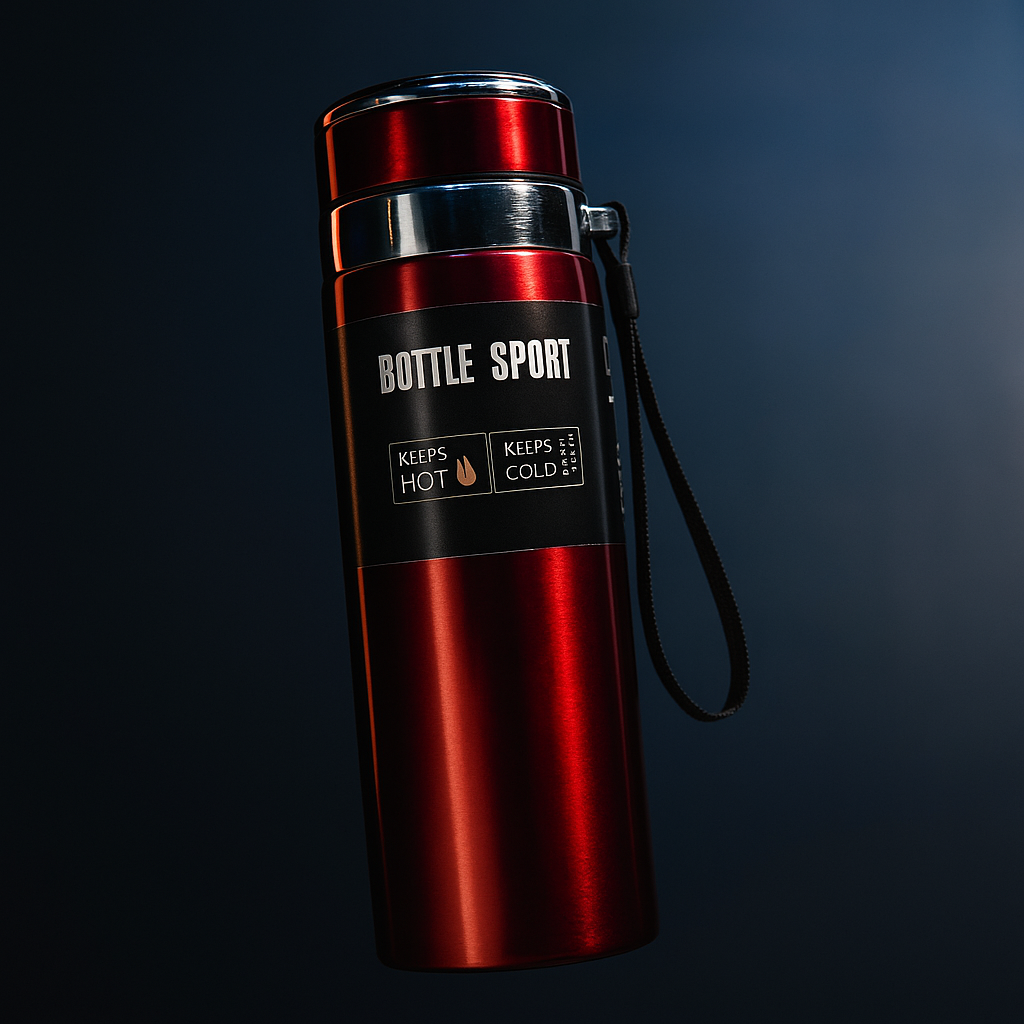 Stainless Steel Insulated Sports Bottle 800ml – Hot & Cold Flask for Gym, Office, School & Travel