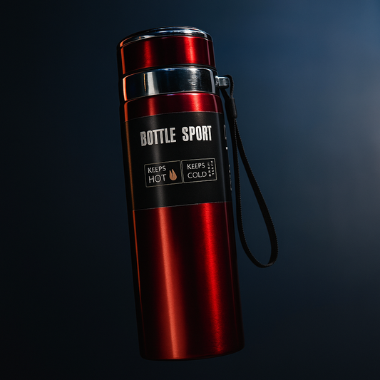 Stainless Steel Insulated Sports Bottle 800ml – Hot & Cold Flask for Gym, Office, School & Travel