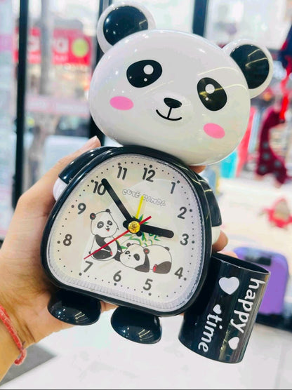 Teddy Alarm Clock with Pen Stand