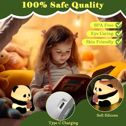 UphaarHub™ Pookie Panda Night Lamp - Pinch Sensitive, Color Changing, Rechargeable