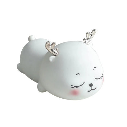 UphaarHub™ Kawaii Fawn Night Lamp - Touch Sensitive, Color Changing, Rechargable