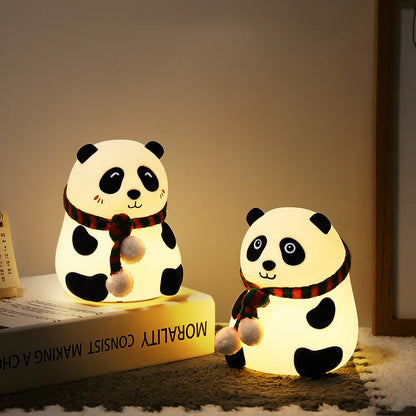 UphaarHub™ Kawaii Panda Night Lamp - Touch Sensitive, Color Changing, Rechargable