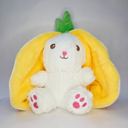 Cute Reversible Strawberry Bunny Soft Toy – Plushy, Soft Stuffed Animal for Kids, Babies, Girls & Boys