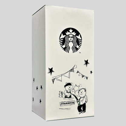 Starbucks Baristas Bear White Tumbler 20 OZ | 500 ML